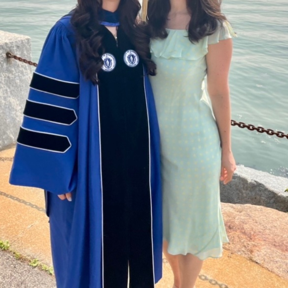 Vintage Ralph Lauren Light Teal and Yellow Polkadot Lightweight Flowy Midi Dress